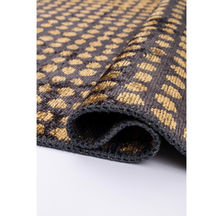 Ковер современный CORAL DOTS 300X200 см.  (NRM02104) CHARCOAL - GOLD