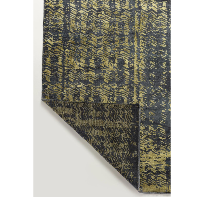 Ковер современный CORAL TERAMO 340X240 см.  (NRM02366) MATTE BLACK - GREEN