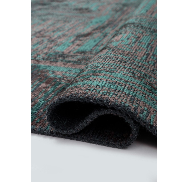 Ковер современный CORAL SICILY 300X200 см.  (NRM01816) DARK MINK - DARK GREEN