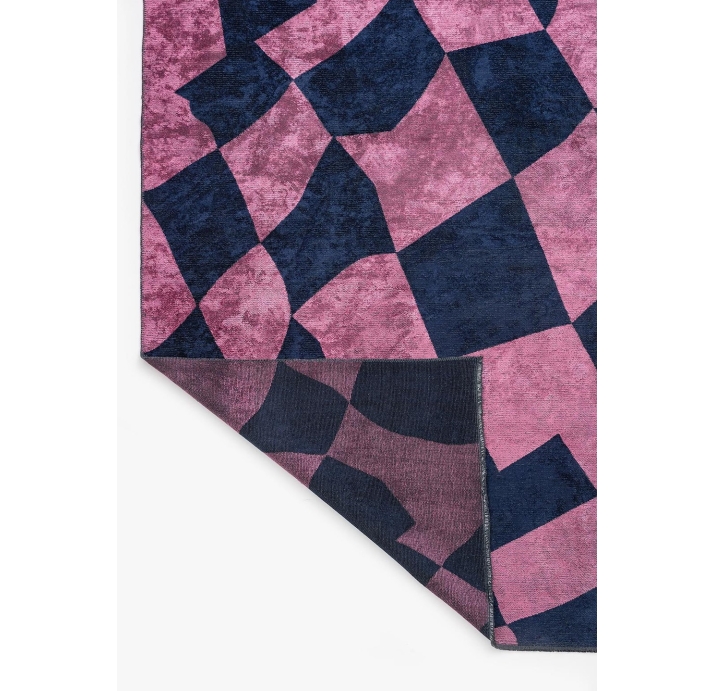 Ковер современный CORAL FLAG 340X240 см.  (NRM01775) DARK NAVY - PINK