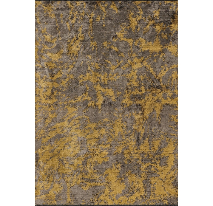 Ковер современный CORAL MARBLE 230X160 см.  (NRM02142) GOLD - DARK GREY