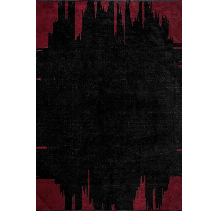 Ковер современный CORAL CAGE 340X240 см.  (NRM01967) BLACK - RED