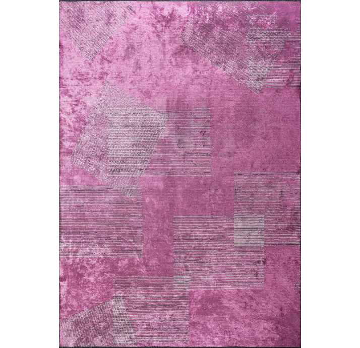 Ковер современный CORAL MATRIX 230X160 см.  (NRM01959) PINK - LIGHT GREY