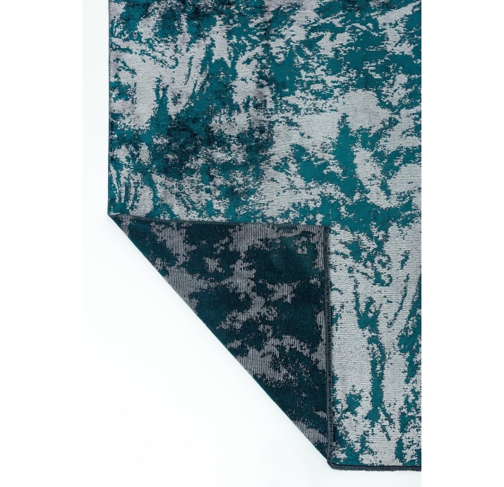 Ковер современный CORAL MARBLE 340X240 см.  (NRM02135) DARK TURQUOISE - LIGHT GREY