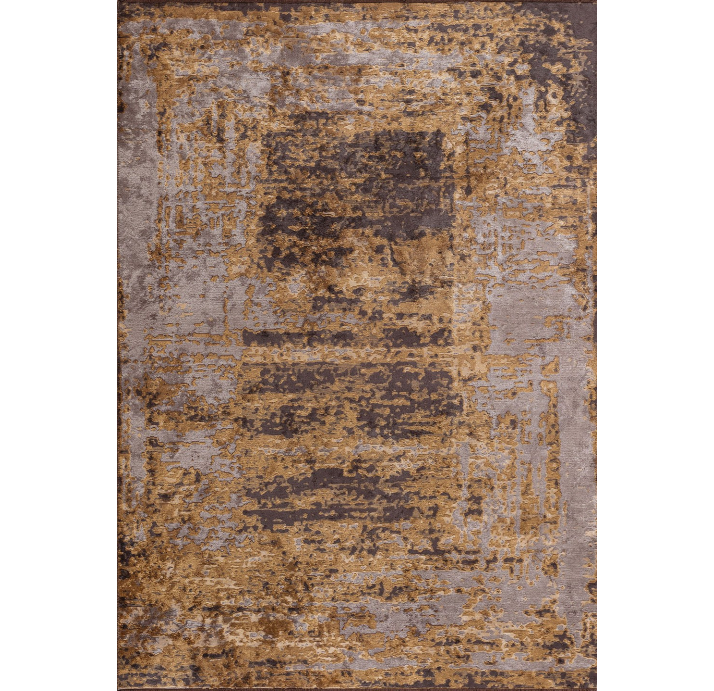 Ковер современный MARQUISE NEBULA 230X160 см.  (NRM03240) CHARCOAL - GOLD - LIGHT GREY