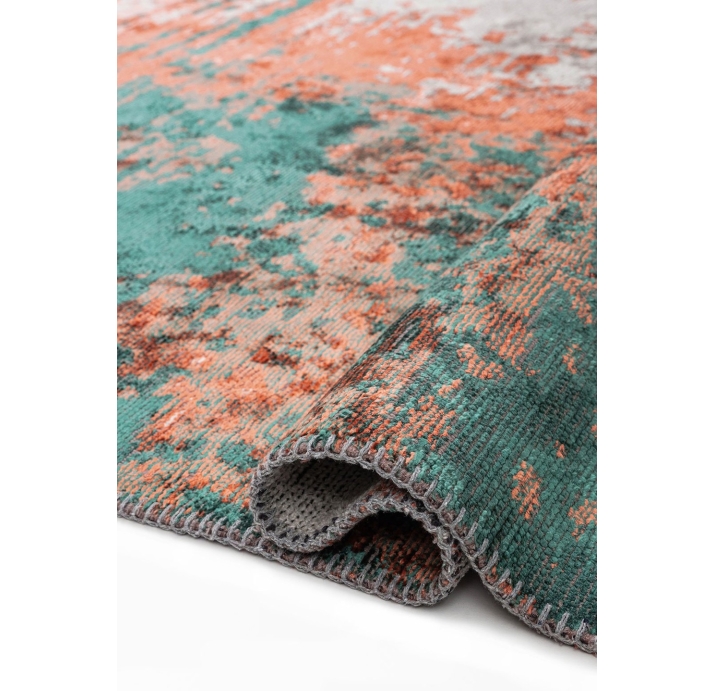 Ковер современный MARQUISE BLAZE 230X160 см.  (NRM03117) DARK GREEN - CORAL - BONE