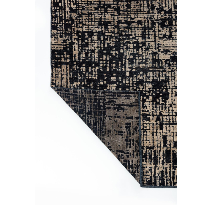Ковер современный CORAL PIXEL 340X240 см.  (NRM02177) BLACK - DARK BEIGE