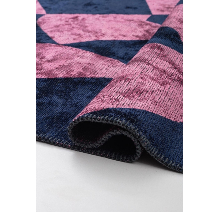 Ковер современный CORAL FLAG 230X160 см.  (NRM01773) DARK NAVY - PINK