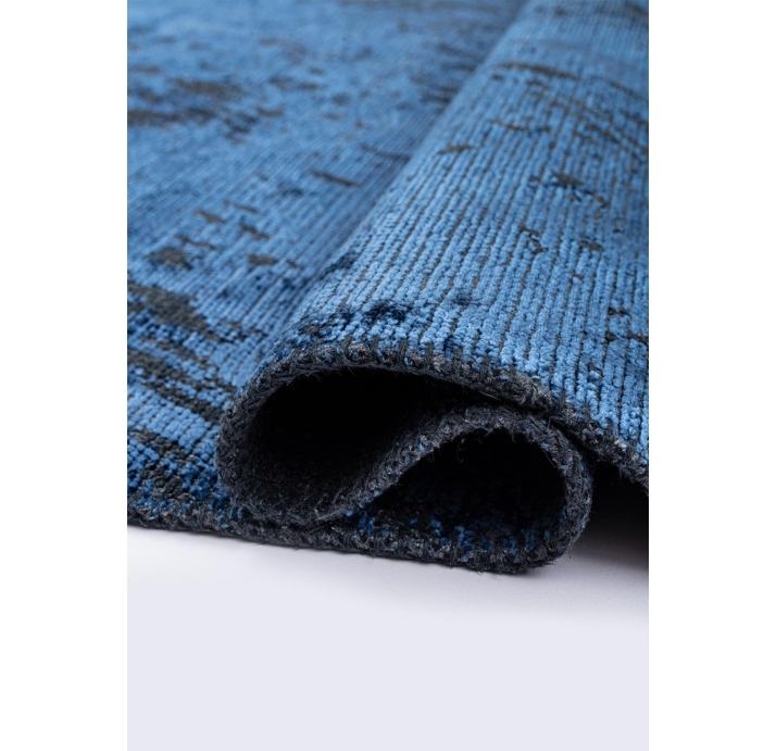 Ковер современный CORAL RUSTIC 300X200 см.  (NRM02335) NAVY BLUE - MATTE BLACK