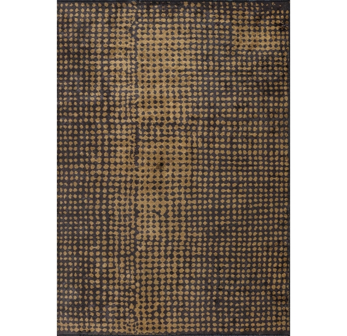 Ковер современный CORAL DOTS 230X160 см.  (NRM02103) CHARCOAL - GOLD