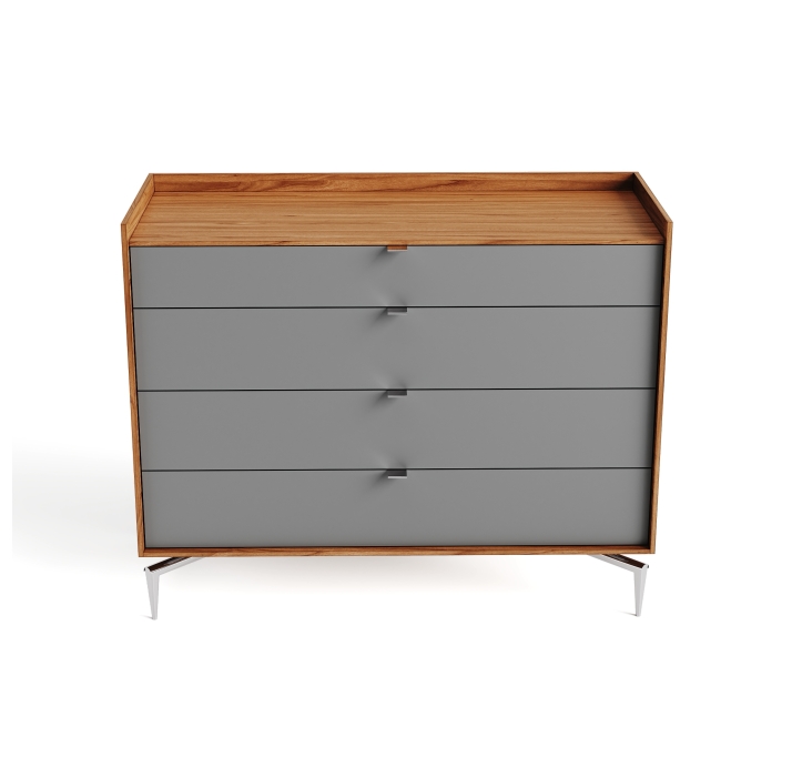 Комод MEST DRESSER Natural walnut veneer Rivera marble Matte LK17 Brown 112X48X91 СМ. (FUG00038)
