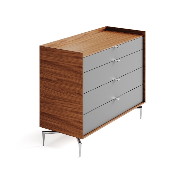 Комод MEST DRESSER Natural walnut veneer Rivera marble Matte LK17 Brown 112X48X91 СМ. (FUG00038)