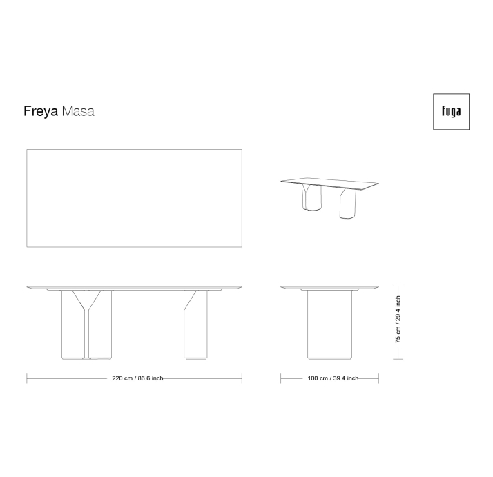 Стол обеденный FREYA MARBLE DINING TABLE Matte Ral 080 30 05 aura marble  220X100X75 СМ. (FUG00149)