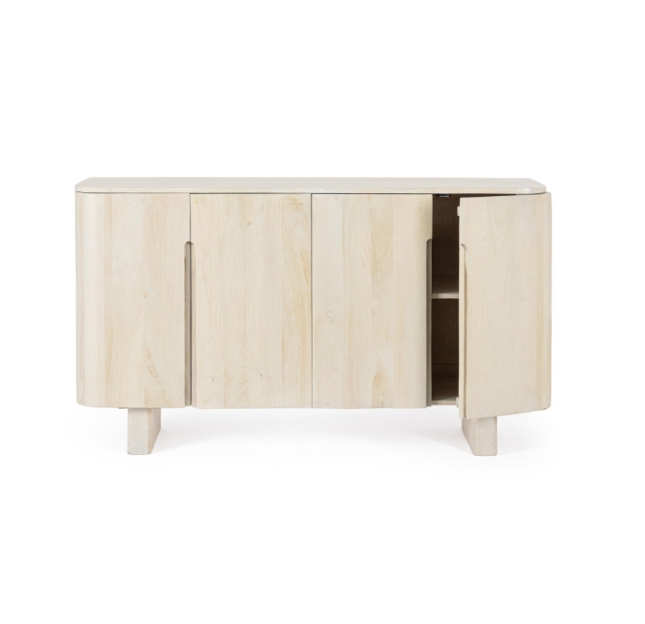 Комод IBERICA SIDEBOARD 4DO MANGO WOOD LIGHT MANGO WOOD LIGHT MANGO WOOD LIGHT 150X40X84 СМ. (NRM054