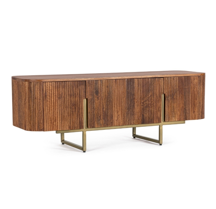 Тумба под ТВ WILFRED TV CABINET 4DO MANGO WOOD MANGO WOOD MANGO WOOD 140X42X50 СМ. (NRM05416)