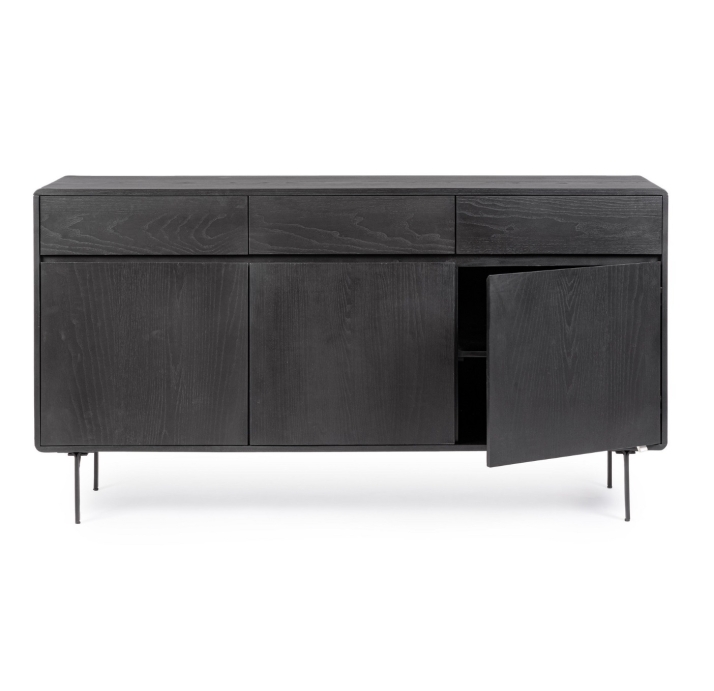 Комод VOLTURNO SIDEBOARD ASH BLACK ASH BLACK ASH BLACK 160X40X85,5 СМ. (NRM05421)