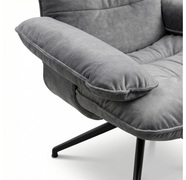 Кресло Yoga Prince 87/DIVA STONE/P752 (Black)/