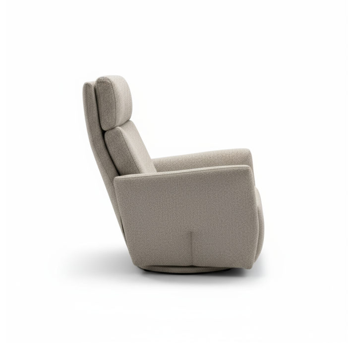 Кресло ALVA PRINCE 88/57/LUANDO SILVER/DYNASPRING/Matching Stitching/P998/