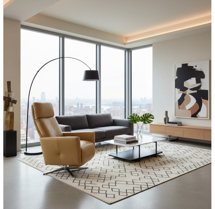 Кресло ALVA M B80B/55/TOGO NUT/P693 (Brushed)/M-Relax