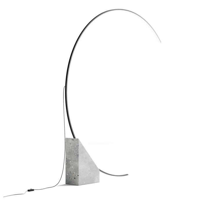 Торшер RUNE FLOOR LAMP NERO NERO 176X14X204 СМ. (NRM05432)