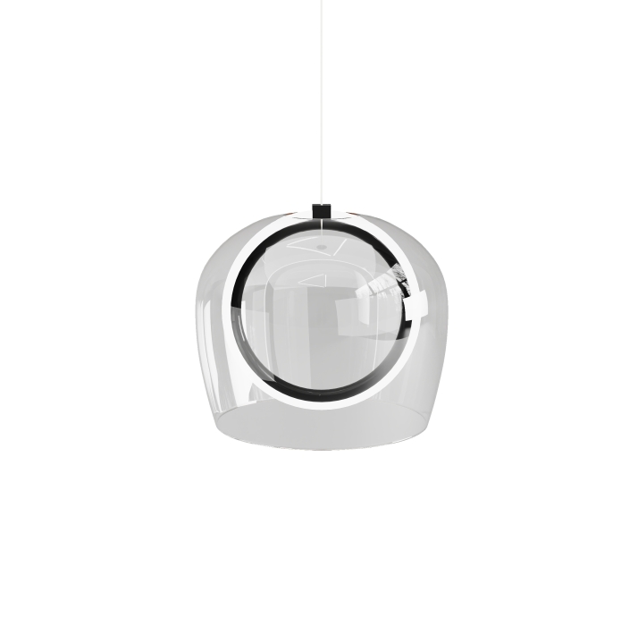 Светильник подвесной PINTA PENDANT LAMP ALFA TRASPARENT NERO 30X30X23 СМ. (NRM05453)