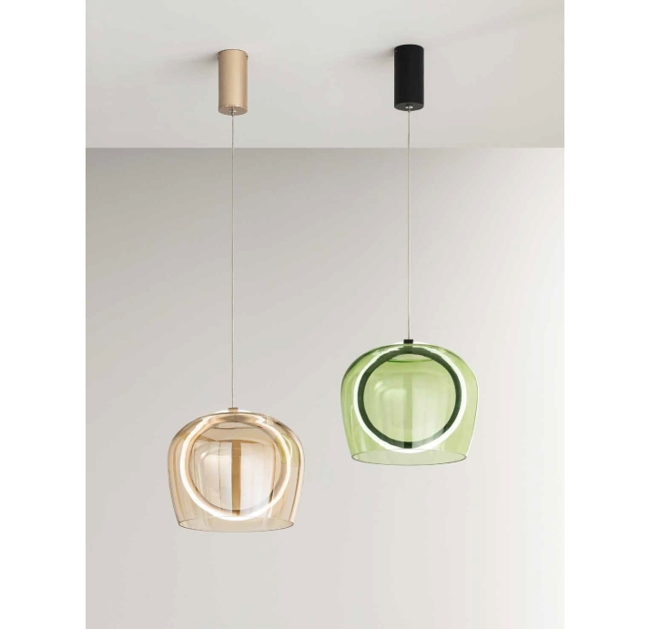 Светильник подвесной PINTA PENDANT LAMP ALFA VERDE NERO 30X30X23 СМ. (NRM05451)