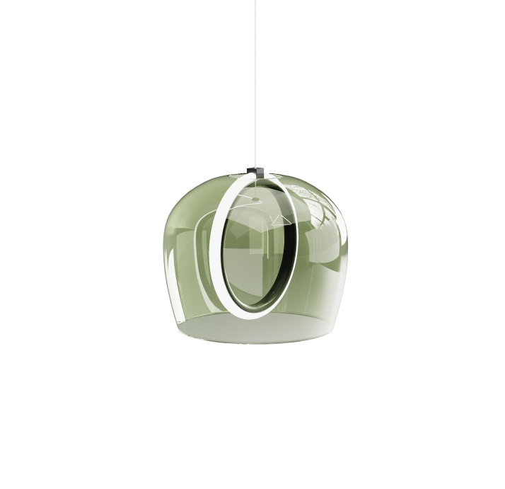 Светильник подвесной PINTA PENDANT LAMP ALFA VERDE NERO 30X30X23 СМ. (NRM05451)