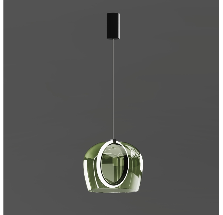 Светильник подвесной PINTA PENDANT LAMP ALFA VERDE NERO 30X30X23 СМ. (NRM05451)