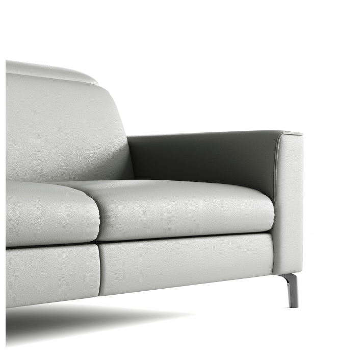 Диван FRATINO B100-220-100B/56/MONTANA PERLE/BULTEX/01BL/