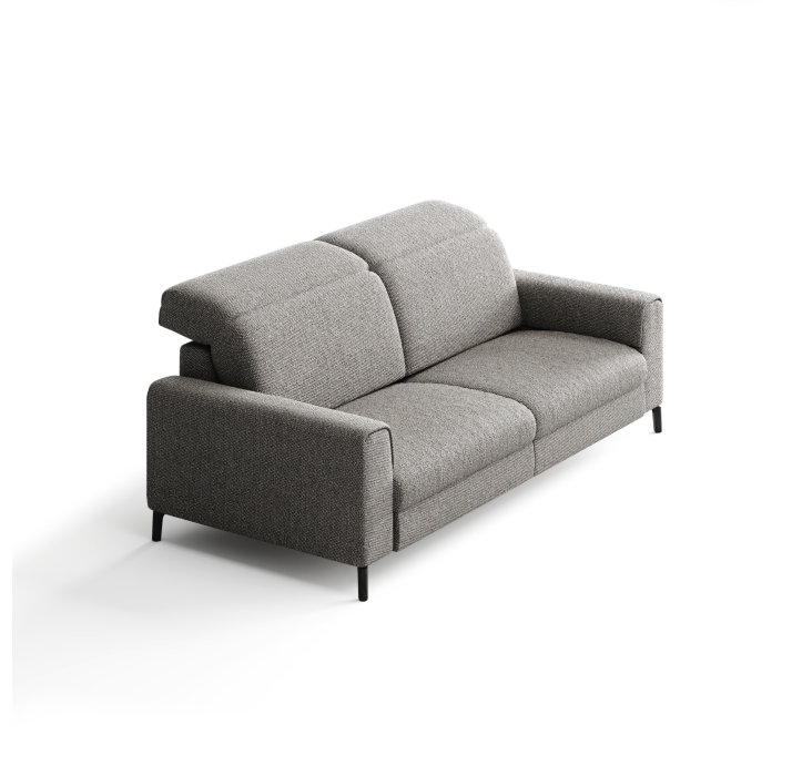 Диван FONTANE B100-220-100B/55/AMIRI CARBON/BULTEX/01BL/