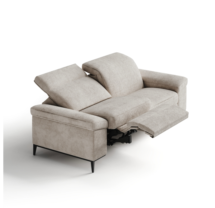 Диван CADINI B93-220-93B/54/VIVA ANGORA /BULTEX/01BL/E,E,R