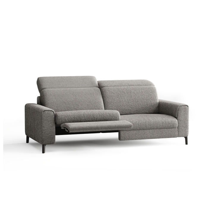 Диван FONTANE B100-220-100B/55/AMIRI CARBON/BULTEX/01BL/E,E
