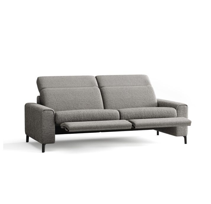 Диван FONTANE B100-220-100B/55/AMIRI CARBON/BULTEX/01BL/E,E