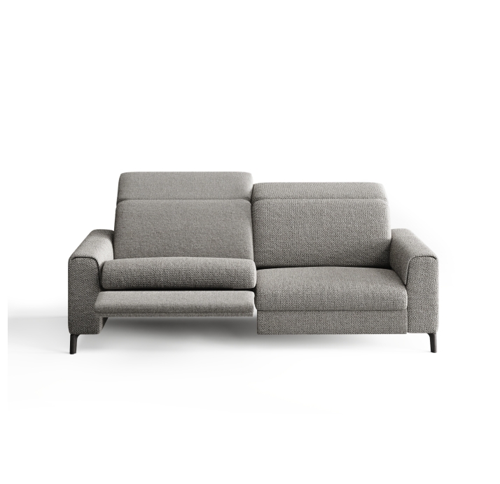 Диван FONTANE B100-220-100B/55/AMIRI CARBON/BULTEX/01BL/E,E