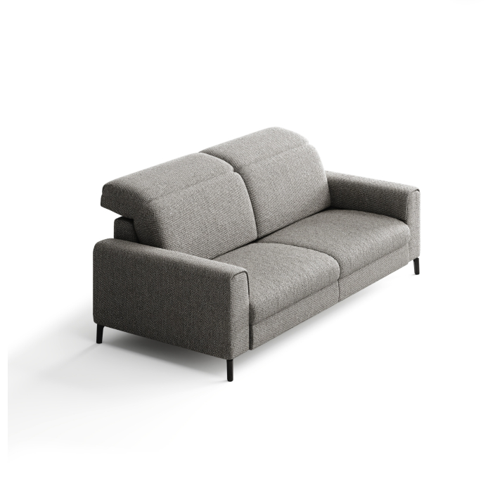 Диван FONTANE B100-220-100B/55/AMIRI CARBON/BULTEX/01BL/E,E