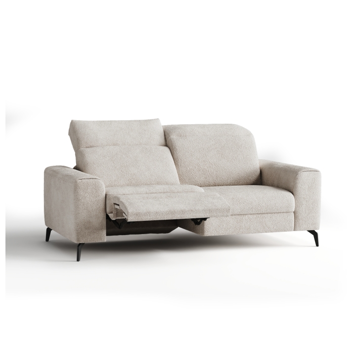 Диван DONATO B100-220-100B/55/VIVA ANGORA /VISCOTEX/01BL/E,E,MR
