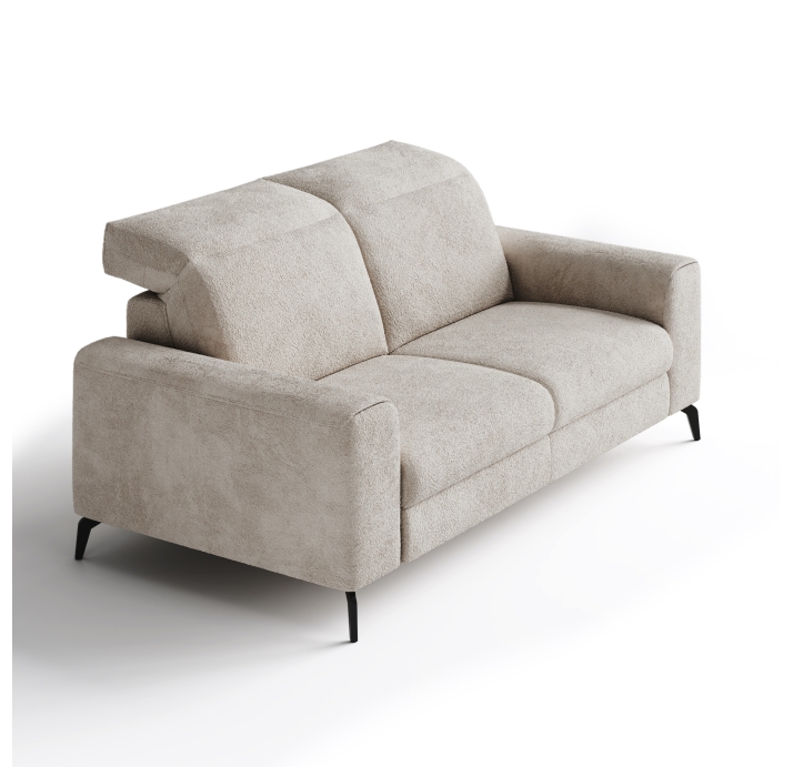 Диван DONATO B100-220-100B/55/VIVA ANGORA /VISCOTEX/01BL/E,E,MR