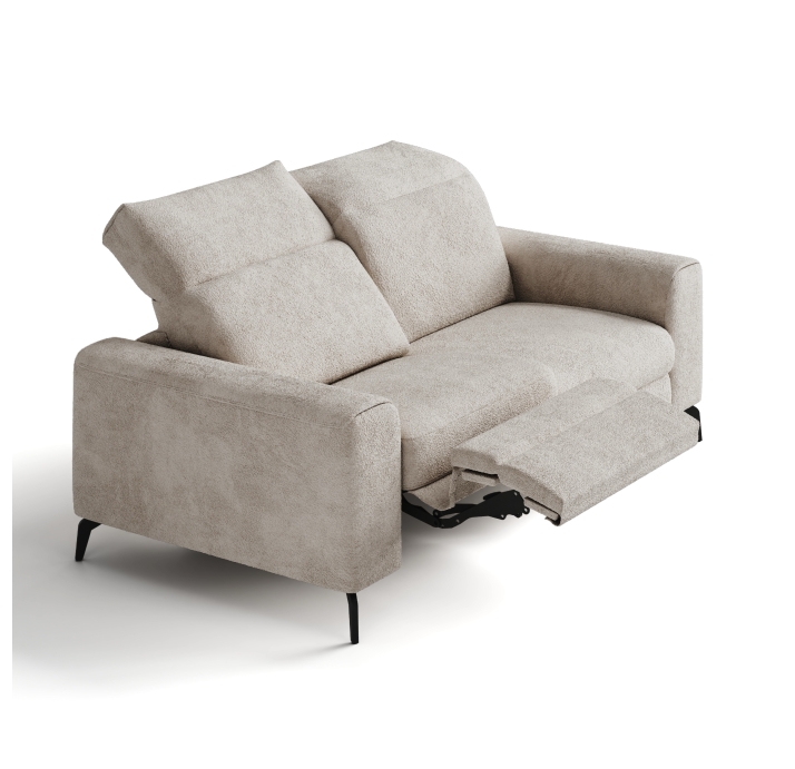 Диван DONATO B100-220-100B/55/VIVA ANGORA /VISCOTEX/01BL/E,E,MR