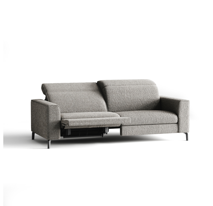 Диван FRATINO B100-220-100B/56/AMIRI CARBON/BULTEX/01BL/R