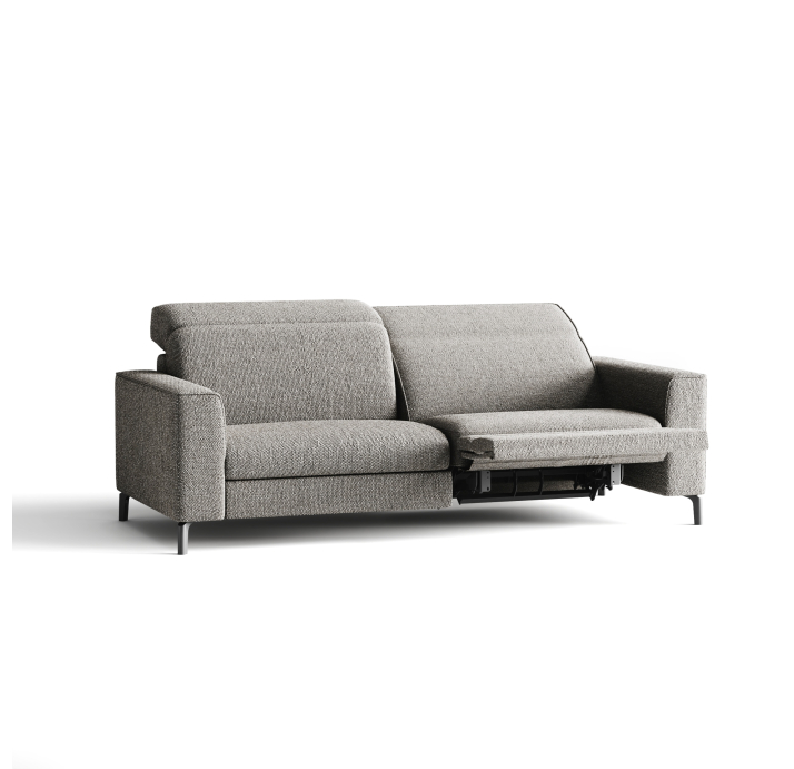 Диван FRATINO B100-220-100B/56/AMIRI CARBON/BULTEX/01BL/R