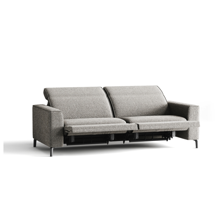 Диван FRATINO B100-220-100B/56/AMIRI CARBON/BULTEX/01BL/R