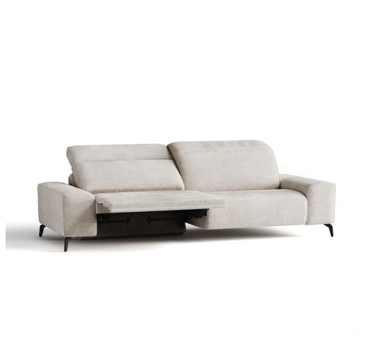 Диван ROMANO B100-220-100B/55/VIVA ANGORA /VISCOTEX/01BL/E,E,MR