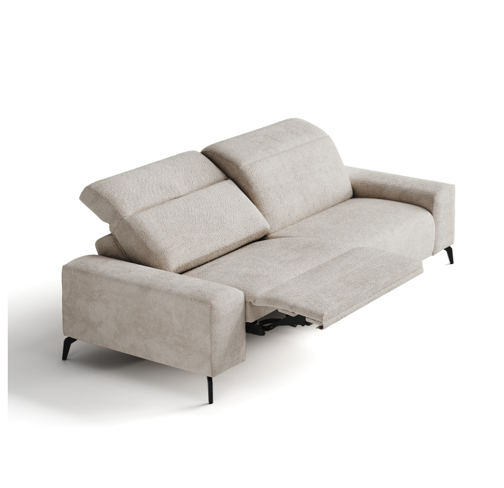 Диван ROMANO B100-220-100B/55/VIVA ANGORA /VISCOTEX/01BL/E,E,MR