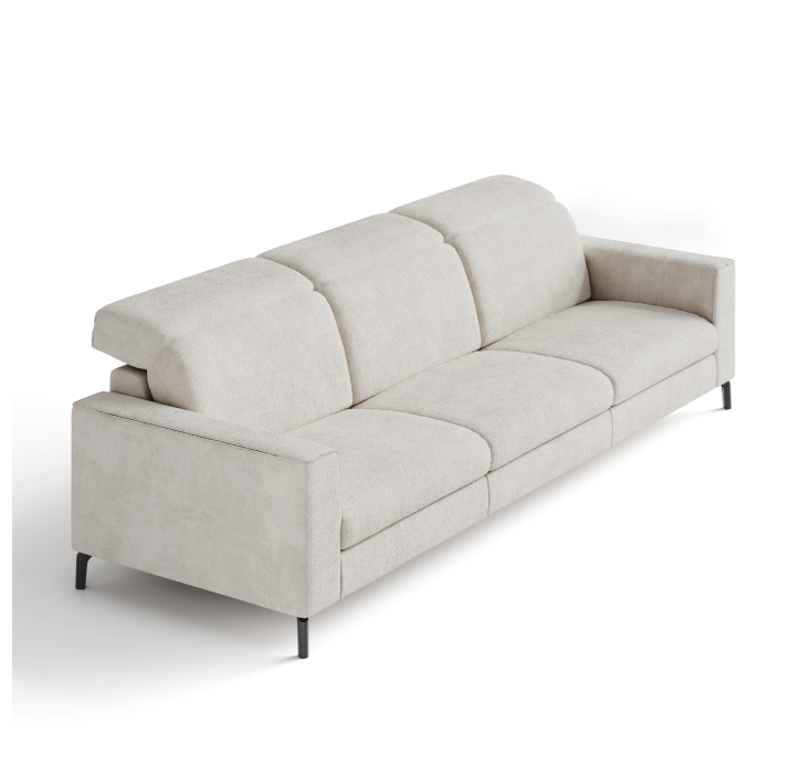 Диван FRATINO B101-280-101B/56/VIVA OFFWHITE/BULTEX/01BL/R,E,E,E