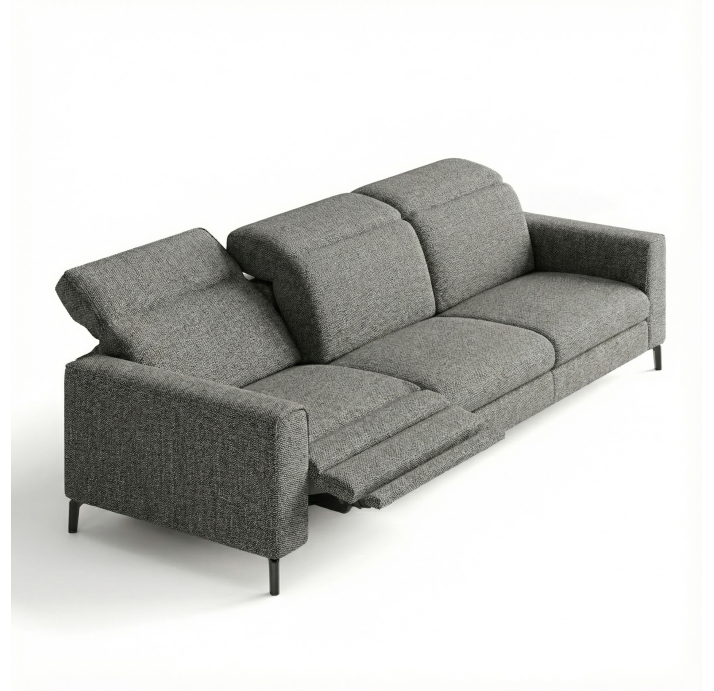 Диван FRATINO B101-280-101B/56/AMIRI CARBON/BULTEX/01BL/R,E,E,E