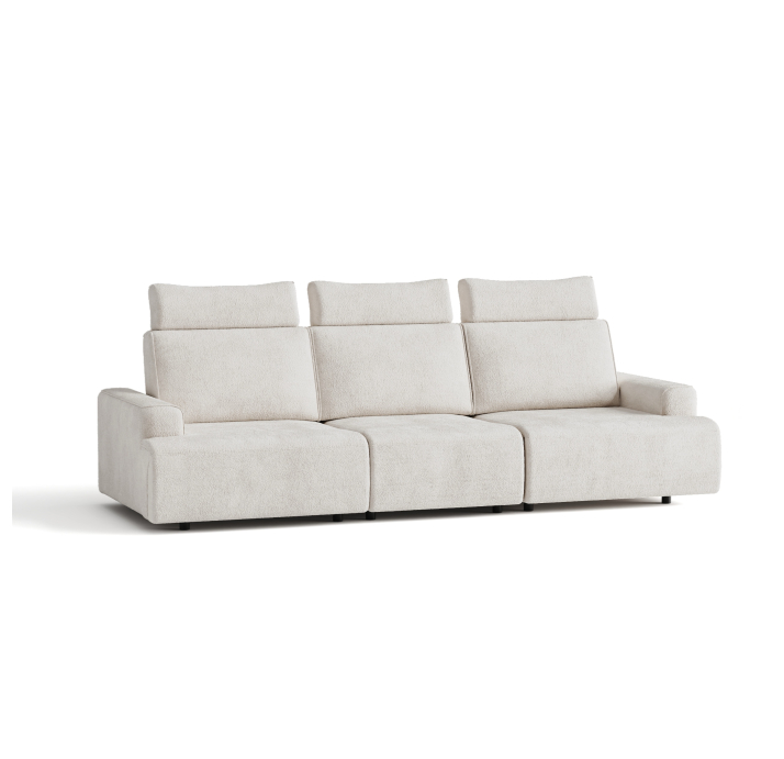 Диван MONAMI B103-280-103B/57/VIVA OFFWHITE/VISCOTEX/01BL/E,E,E,R