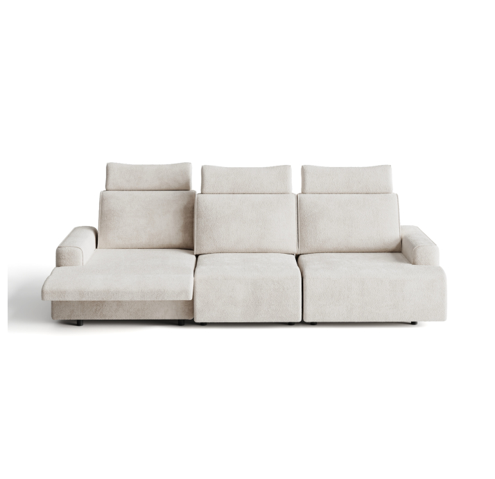 Диван MONAMI B103-280-103B/57/VIVA OFFWHITE/VISCOTEX/01BL/E,E,E,R