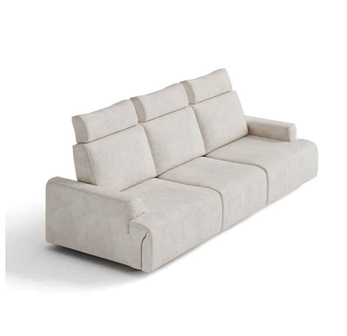 Диван MONAMI B103-280-103B/57/VIVA OFFWHITE/VISCOTEX/01BL/E,E,E,R