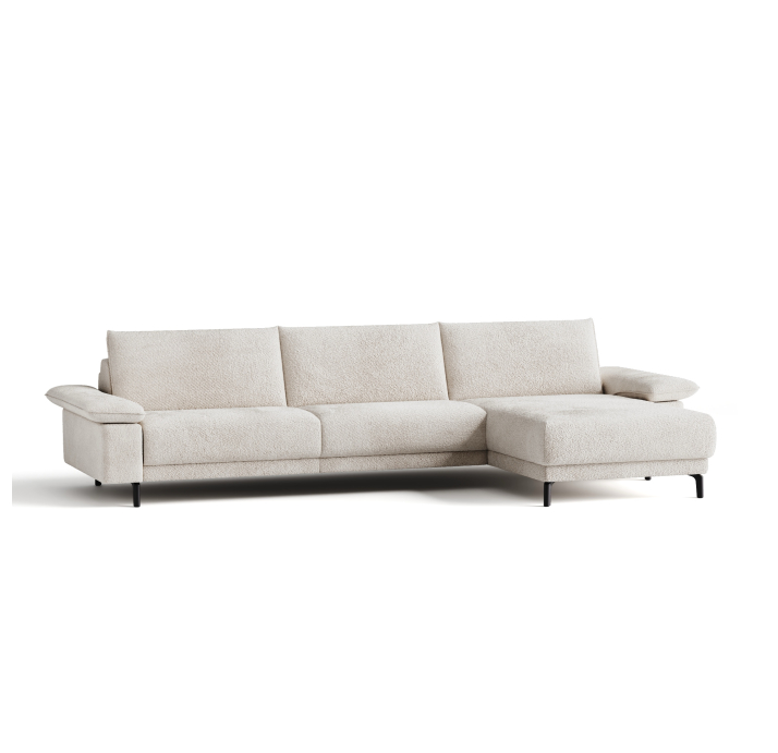 Диван MATHEO B100-280-100B/58/VIVA ANGORA /DYNASPRING/03BL/E,E,E