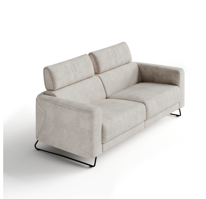 Диван MATHEO B100-220-100B/58/VIVA ANGORA /DYNASPRING/03BL/E,Z,E,R